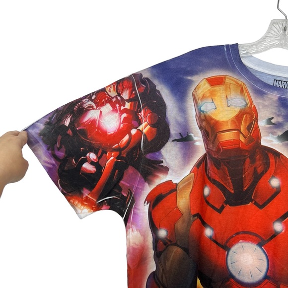 Marvel Iron Man graphic all over print men’s t shirt size XL - Picture 3 of 5